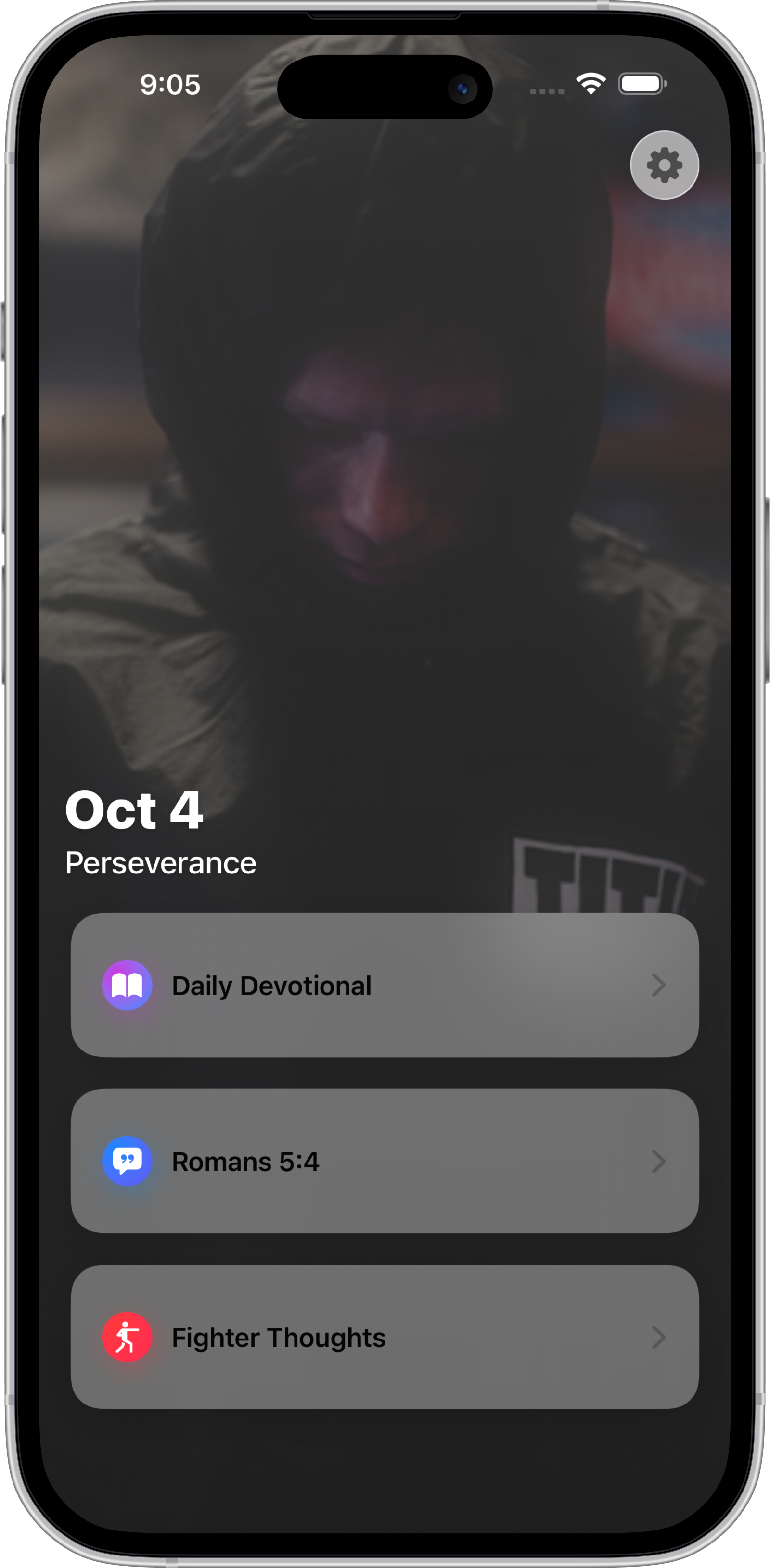 MMA Bible app screenshot preview